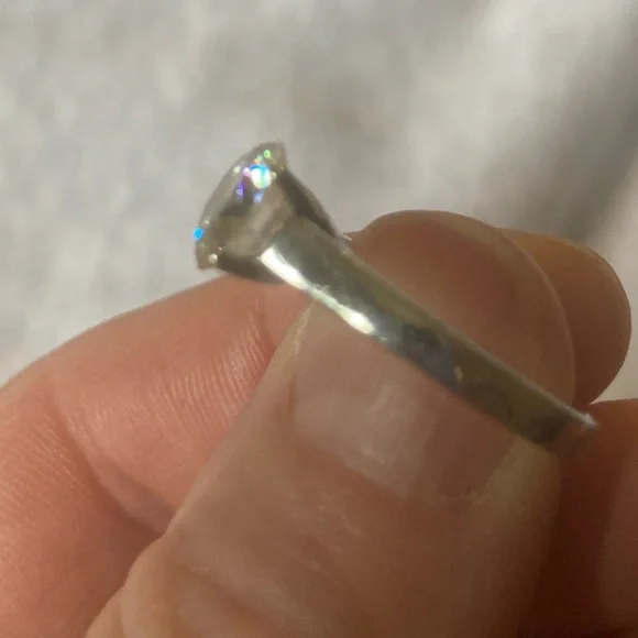 Strontium titanate “fabulite ring solitaire, DEW 1.5 ct - Picture 4 of 8